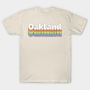 Oakland // Retro Typography Design T-Shirt